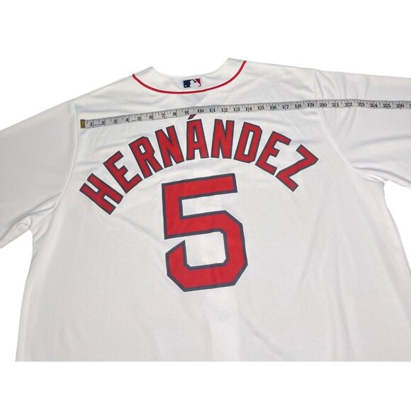 Boston Red Sox Nike Hernandez Jersey XL White & Red Unisex 100% Polyester - Picture 8 of 14